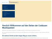 cottbuser-musikspatzen.de Webseite Vorschau