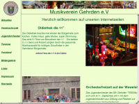 musikverein-gehrden.de Webseite Vorschau