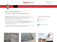 taco-tex.com Webseite Vorschau