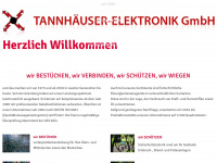 tannhaeuser-elektronik.de Webseite Vorschau