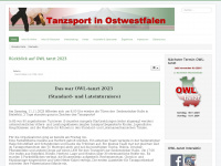 owl-tanzt.de Webseite Vorschau