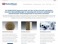 techno-physik.com Webseite Vorschau