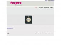 tecpro-electronics.de Webseite Vorschau