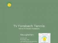tennisforsbach.de Webseite Vorschau