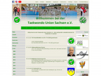 taekwondo-union-sachsen.de Webseite Vorschau