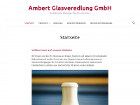 ambert-glasveredlung.de Webseite Vorschau