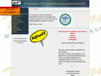 ton-art-musikschulen.de Webseite Vorschau