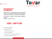 tovar-elektro.de Webseite Vorschau