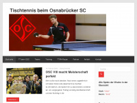 tischtennis-osc.de Webseite Vorschau