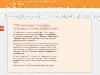 tts-tankservice.de Webseite Vorschau