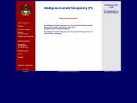 stadtgemeinschaft-koenigsberg.de Webseite Vorschau