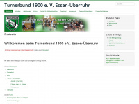 turnerbund1900.de Webseite Vorschau