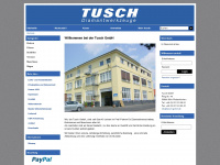 tusch-gmbh.de Webseite Vorschau