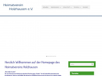 heimatvereinholzhausen.de Webseite Vorschau