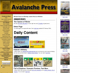 avalanchepress.com Webseite Vorschau
