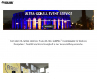 ultra-schall.de Webseite Vorschau