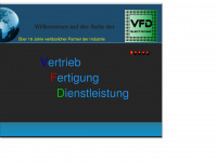 vfd-electronic.de Webseite Vorschau