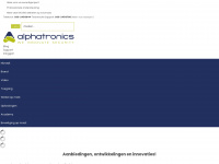 alphatronics.nl Webseite Vorschau