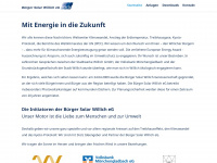 buerger-solar-willich.de Webseite Vorschau