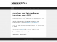 huisdiereninfo.nl Webseite Vorschau