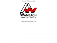 wambach-bau.de Webseite Vorschau