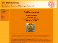 wat-dhammaniwasa.de Webseite Vorschau