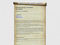 genealogie-vanlaak.de Webseite Vorschau