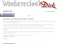 werbetechnik-dick.de Webseite Vorschau