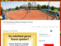 westfalia-tennis.de Webseite Vorschau