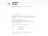 safetyplus-online.de Webseite Vorschau