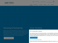 wetec-koeln.de Webseite Vorschau