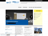 efi.rwth-aachen.de Webseite Vorschau