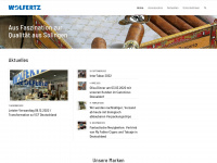 wolfertz-gmbh.com Webseite Vorschau
