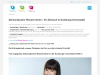 zahnarztpraxis-wasserviertel.de Webseite Vorschau