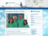 zahnarzt-schlueter.de Webseite Vorschau