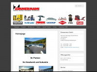 zimmermann-maschinen.de Webseite Vorschau
