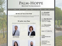 bestattungen-palm-hoppe.de Webseite Vorschau
