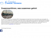 nostalgie-rhein-express.ch Webseite Vorschau