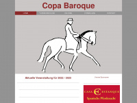 copa-baroque.de Webseite Vorschau