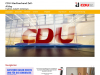 cdu-zell.de Webseite Vorschau