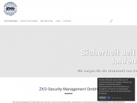 zks-security-management.de Webseite Vorschau