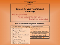 amos-sensors.com Webseite Vorschau