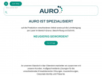 auro-gmbh.de Webseite Vorschau
