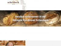baeckerei-scheubeck.de Webseite Vorschau
