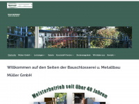 bauschlosserei-metallbau-mueller.de Webseite Vorschau