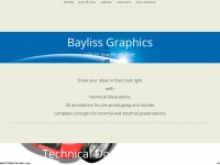 baylissgraphics.com Webseite Vorschau