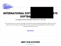internationalsoftball.com Webseite Vorschau