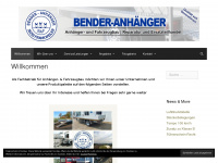 bender-anhaenger.de Webseite Vorschau