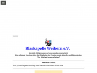blaskapelle-weibern.de Webseite Vorschau