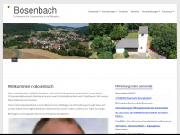 bosenbach.de Webseite Vorschau